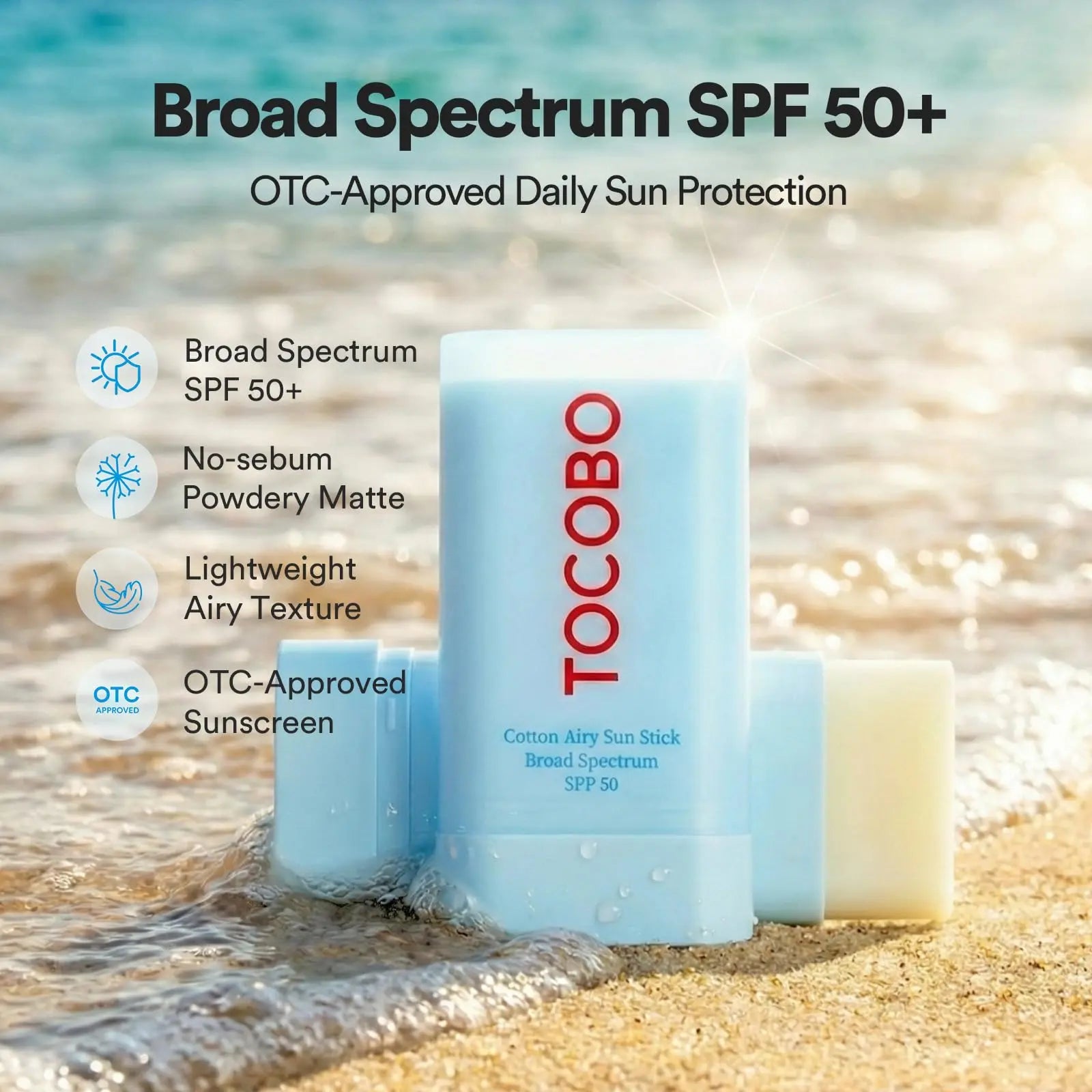 توكوبو قطن سوفت صن ستيك بعامل حماية SPF50+ PA++++
